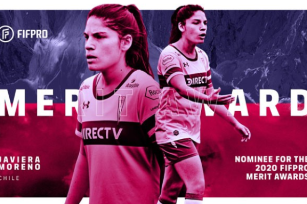 Javiera Moreno es nominada al Premio al Mérito de la FIFPro