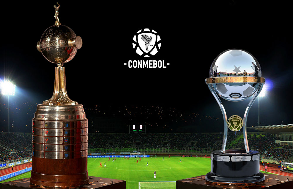 Trofeos Copa Libertadores y Copa Sudamericana