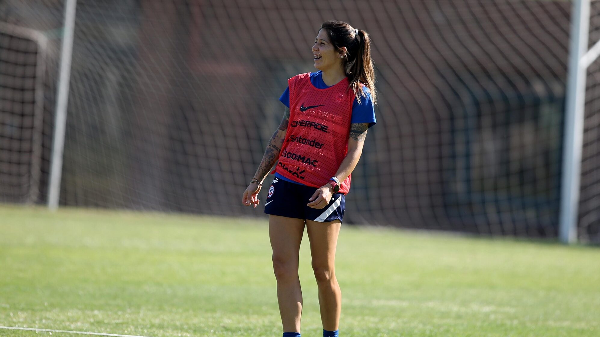 Carla Guerrero entrenando por la selección