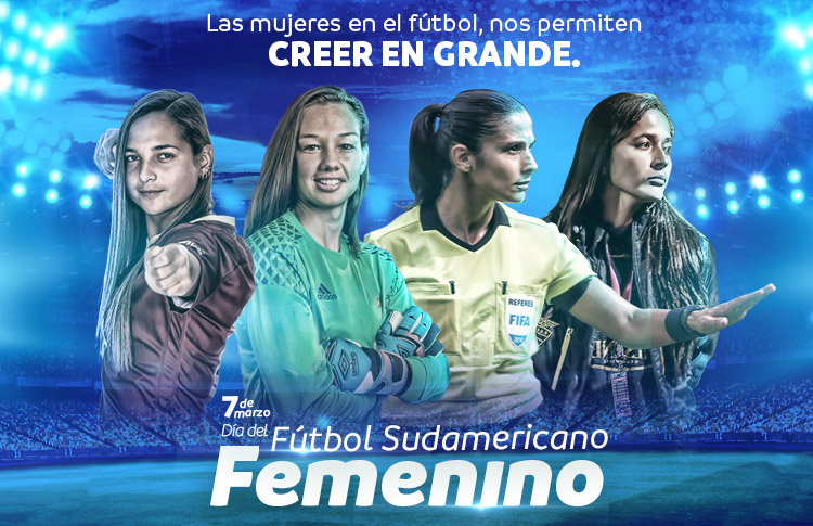 7 de marzo Día del Fútbol Sudamericano Femenino