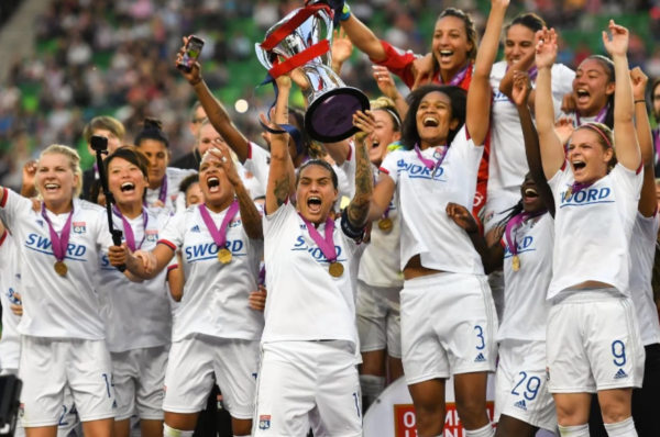 Olympique de Lyon cuando ganó la UWCL 2019