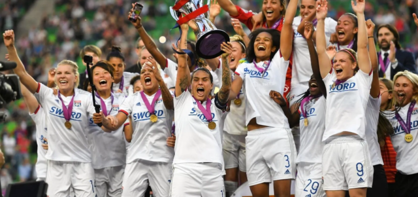 Olympique de Lyon cuando ganó la UWCL 2019