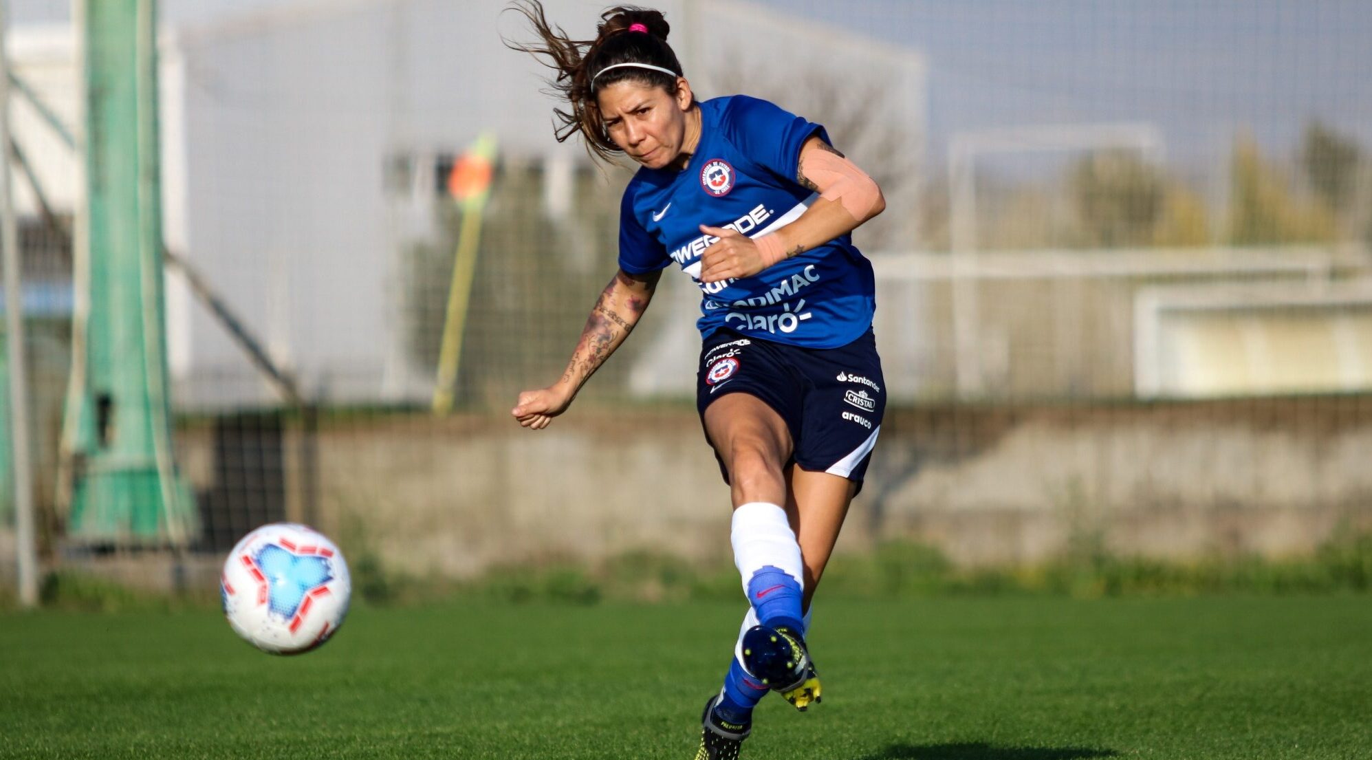 Carla Guerrero entrenando por la selección