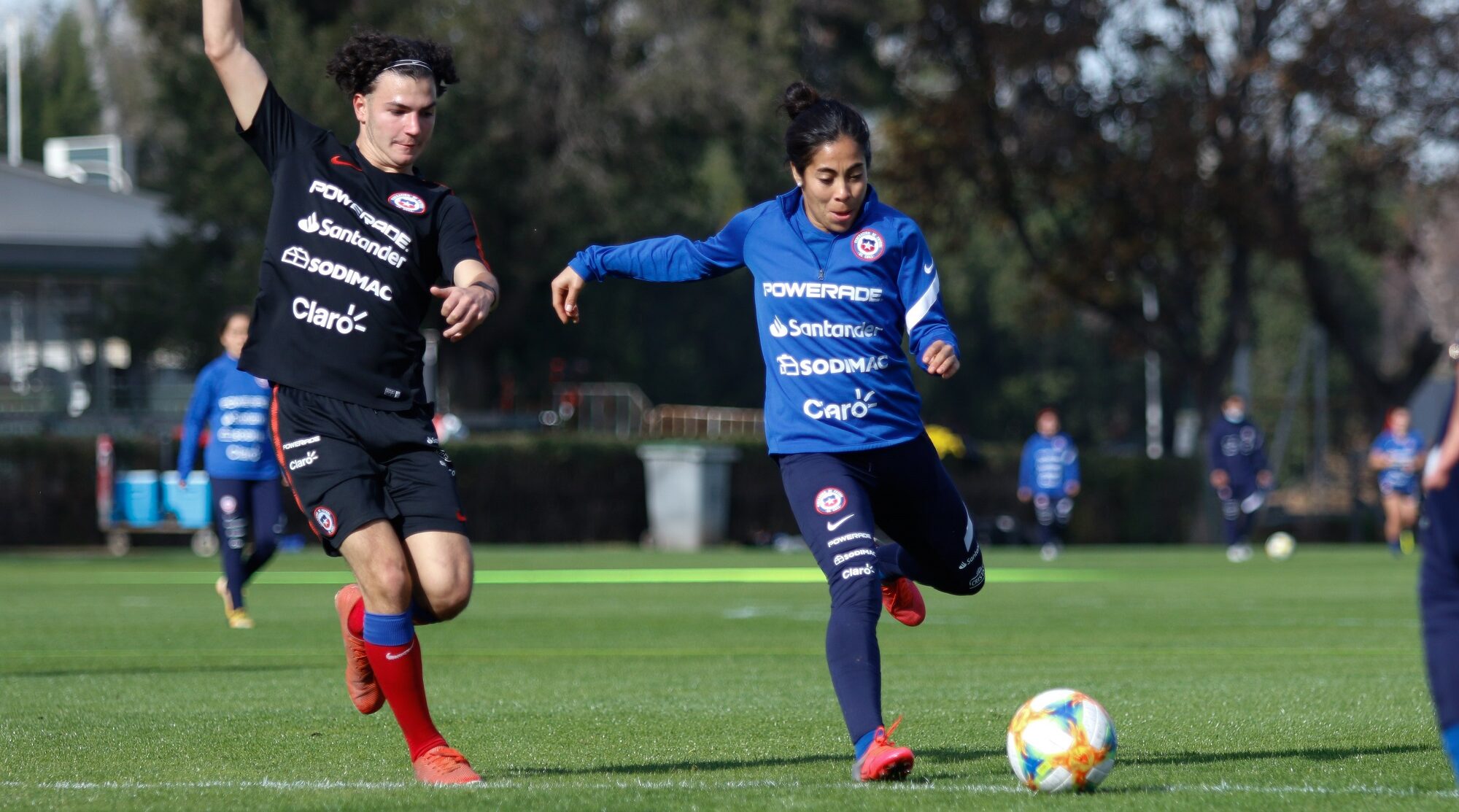 Yessenia "Paloma" López en entrenamiento de la Selección Chilena