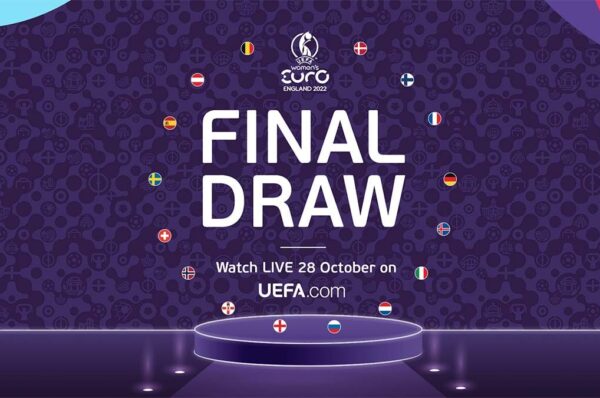 Se sortearon los grupos de la Eurocopa 2022