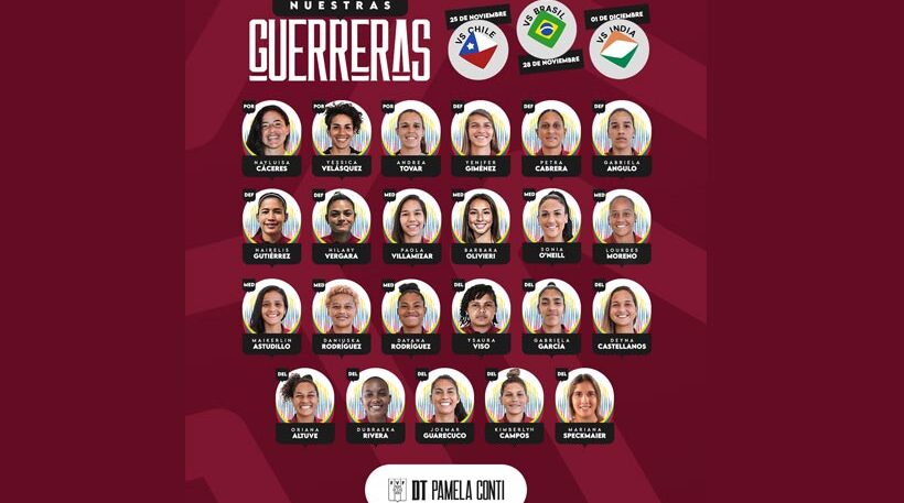 Venezuela confirma la nómina para el cuadrangular vs Chile