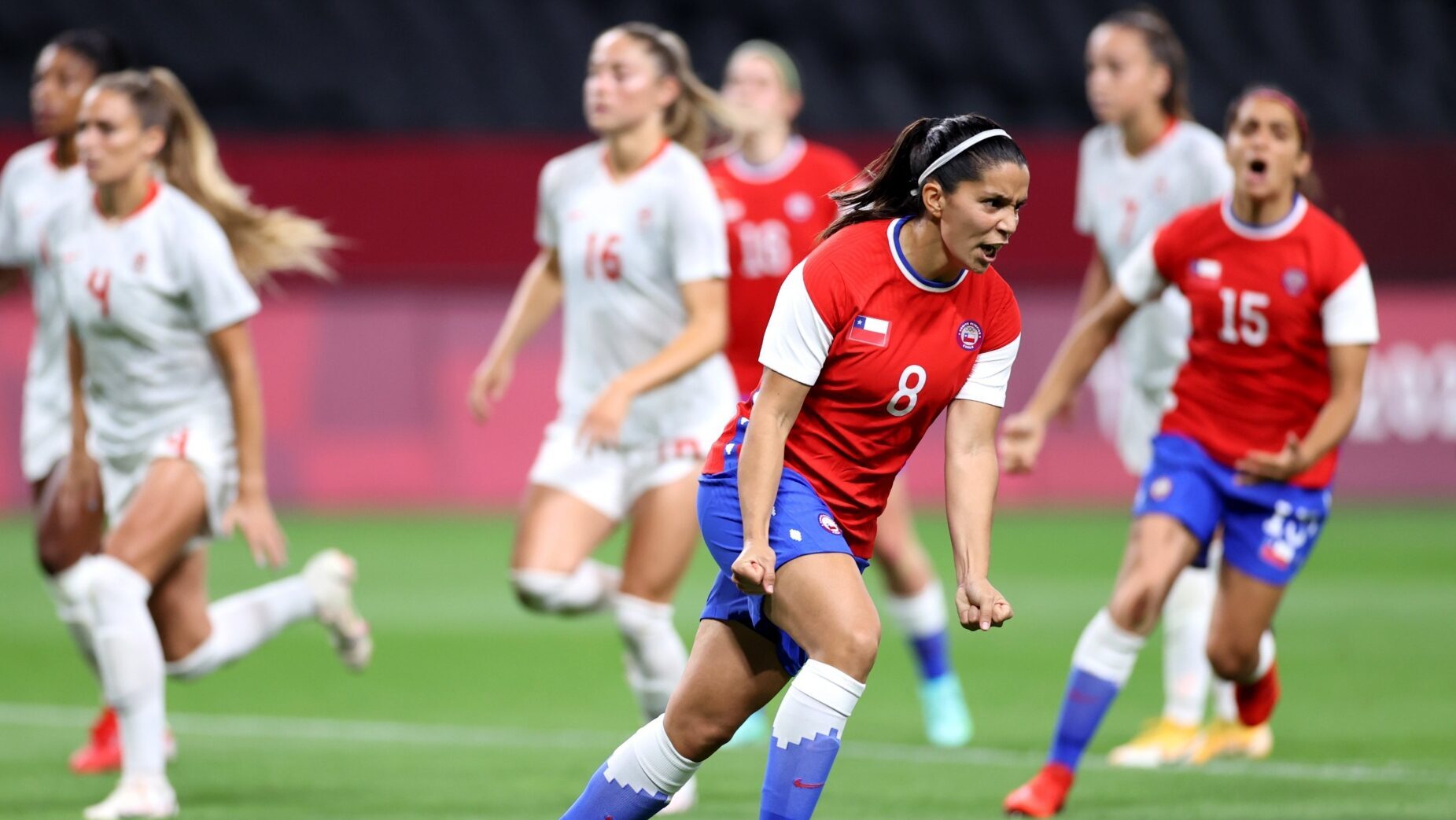 la roja vs canada gol de karen araya