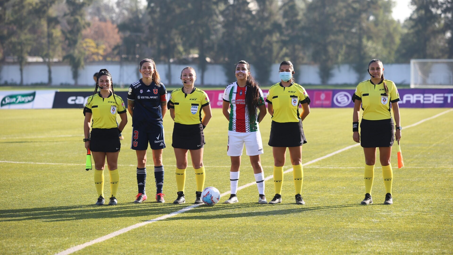 árbitras palestino vs u de Chile