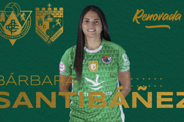Bárbara Santibáñez renueva con el Cacereño por tercera temporada