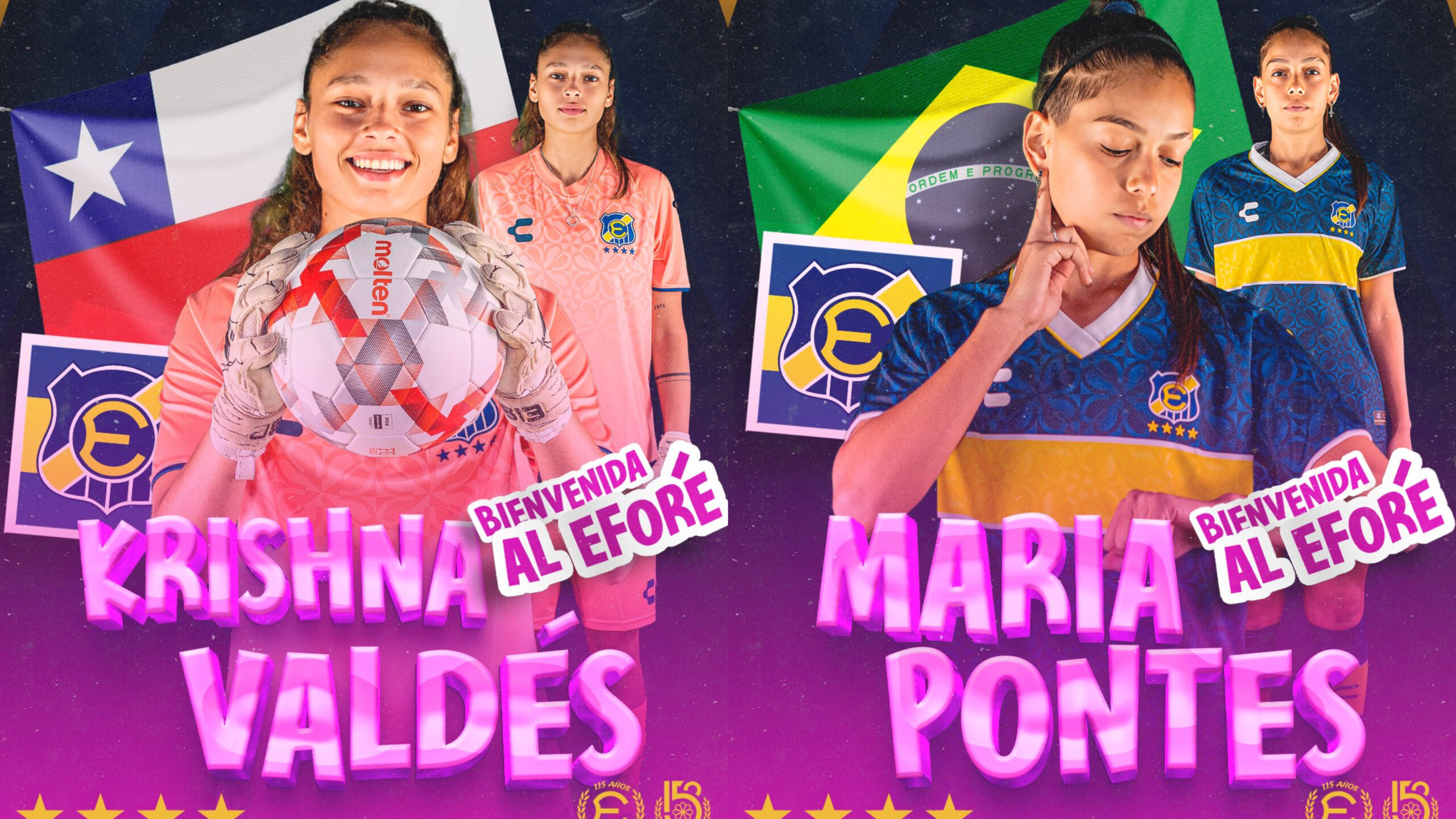 Krishnna Valdés y María Fernanda Pontes son fichajes de Everton