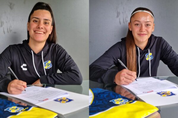 Valentina Delgado y Antonella Martínez firman su primer contrato en Everton