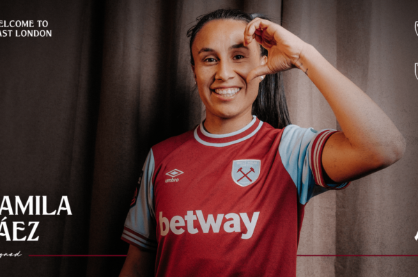Camila Sáez llega a Inglaterra y es fichaje del West Ham de la FA WSL